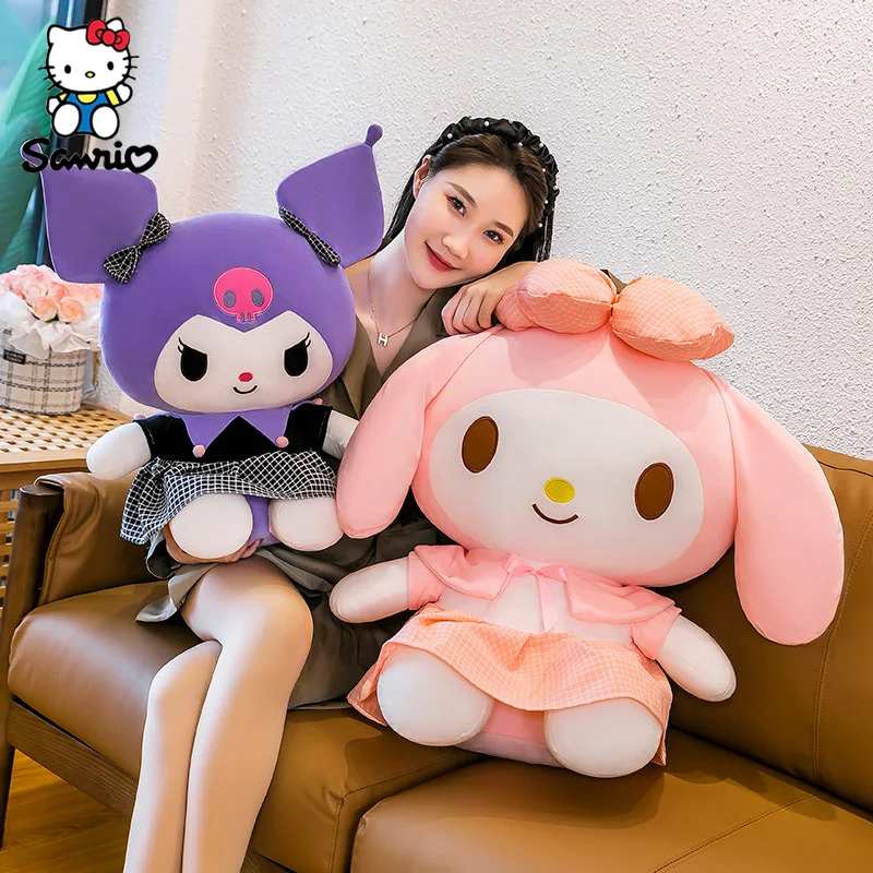 Плюшевые куклы Sanrio 40 см, мультипликационные куклы Kuromi, Мягкая Плюшевая Кукла My Melody, плюшевые игрушки, подушка, украшение комнаты, детские подарки на день рождения