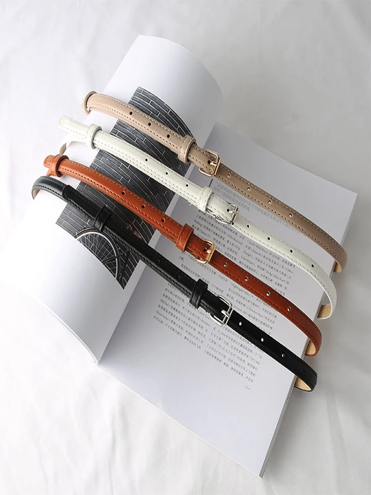 1 Pc Mode Wit Rood Vrouwen Riemen Dunne Skinny Tailleband Pin Gesp Verstelbare Riem Zomer Jurk Jeans Riem Riemen