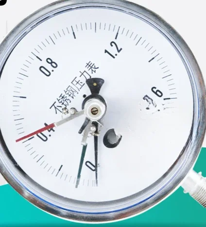 Stainless steel magnetic assisted electric contact vacuum pressure gauge controller negative