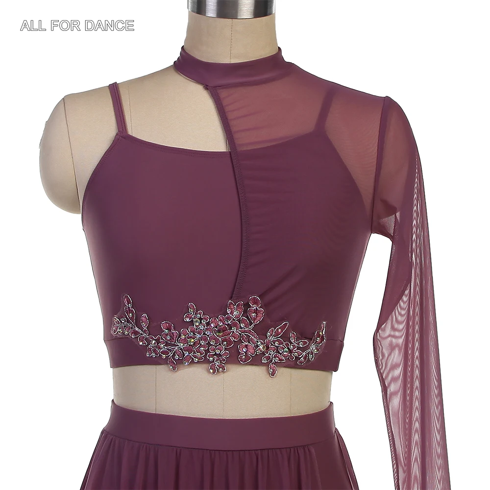 25129 Grau Lila/Marineblau Spandex Top Mieder Ballett Tanz Tutu Erwachsene Mädchen Lyrische/Zeitgenössische/Ballett Kostüme Tanzen Röcke