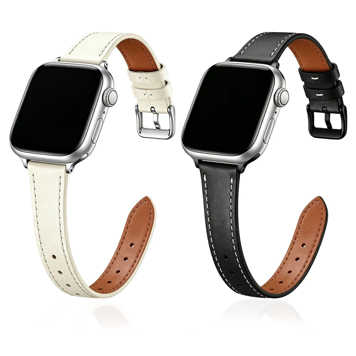 Leather Loop Strap For Apple Watch Band Women Ultra 4 3 Series 12 11 10 9 8 7 6 5 4 3 2 1 SE 38/40/41mm 42mm 44mm 45mm 46mm 49mm