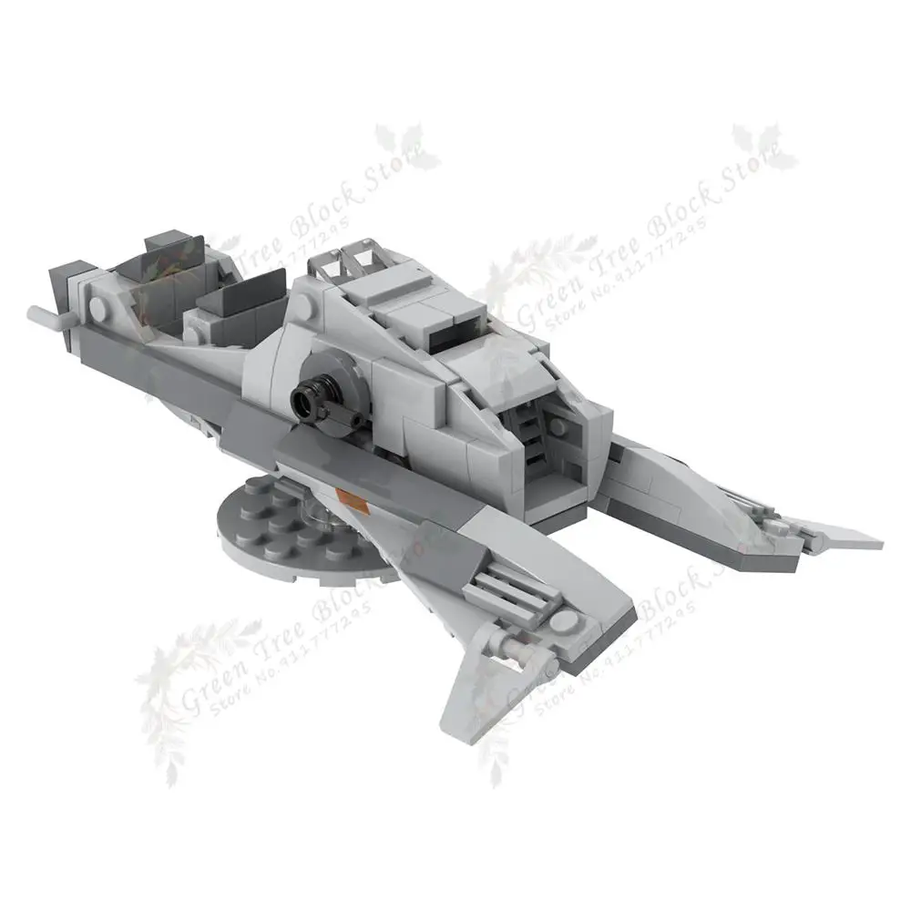 MOC2078 139PCS Movie Series Patrol Speeder Building Blocks Creative Sci-Fi Interstellar Air Vehicle Model Assembly Toys For Kids