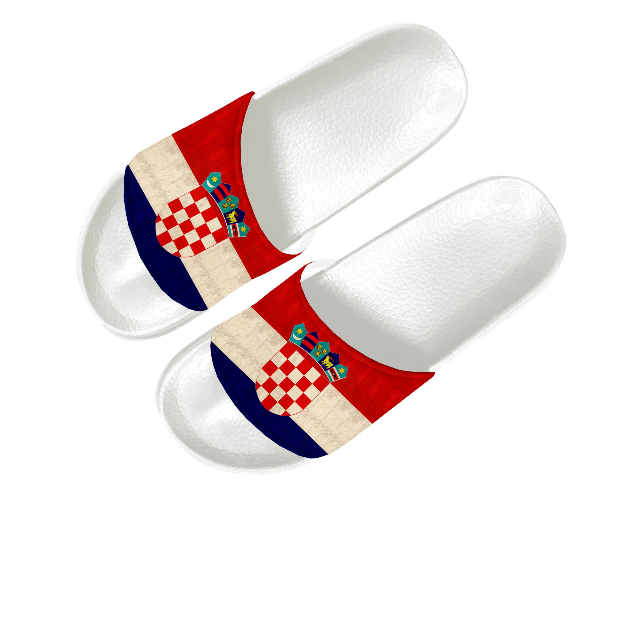 Croatian Flag Slippers Home Water Shoes Men Women Teenagers Children Croatia Beach Pool Sandals Custom Made Summer Slipper