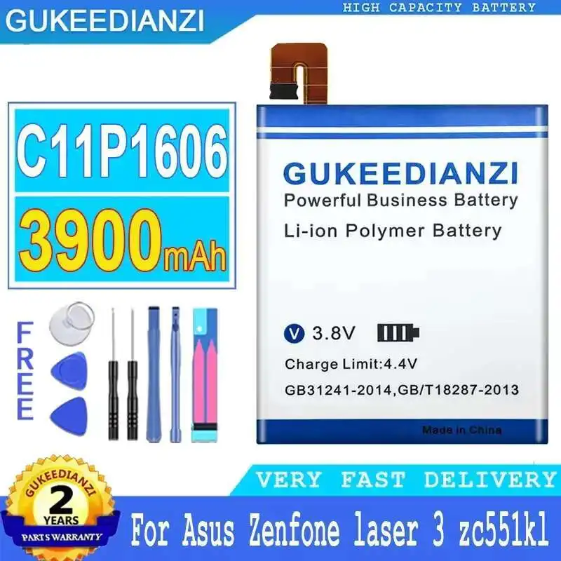 

Аккумулятор мобильного телефона высокой емкости C11P1606 3900 мАч для Asus Zenfone Laser 3 Zc551kl