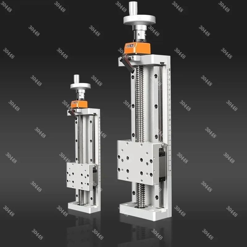 S100 Manual Linear Stage Module with T-Screw Digital Display XYZ Precision Guide Rail Micro-Adjustment Handwheel