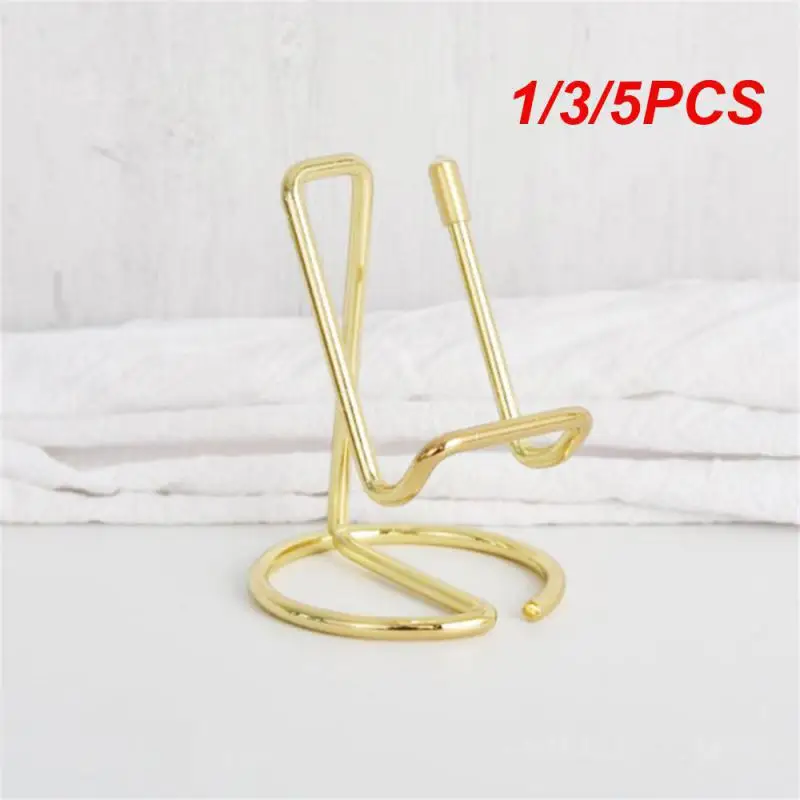 1/3/5PCS Mobile Phone Holder Placed Strong Metal Iron Linear Phone Holder Bracket Phone Stand Electroplating Process