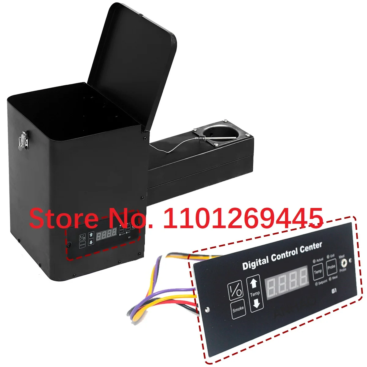 BBQ Sawdust Pellet Oven DIY Replacement Auto Ignition Computer Temperature Control with Sensor