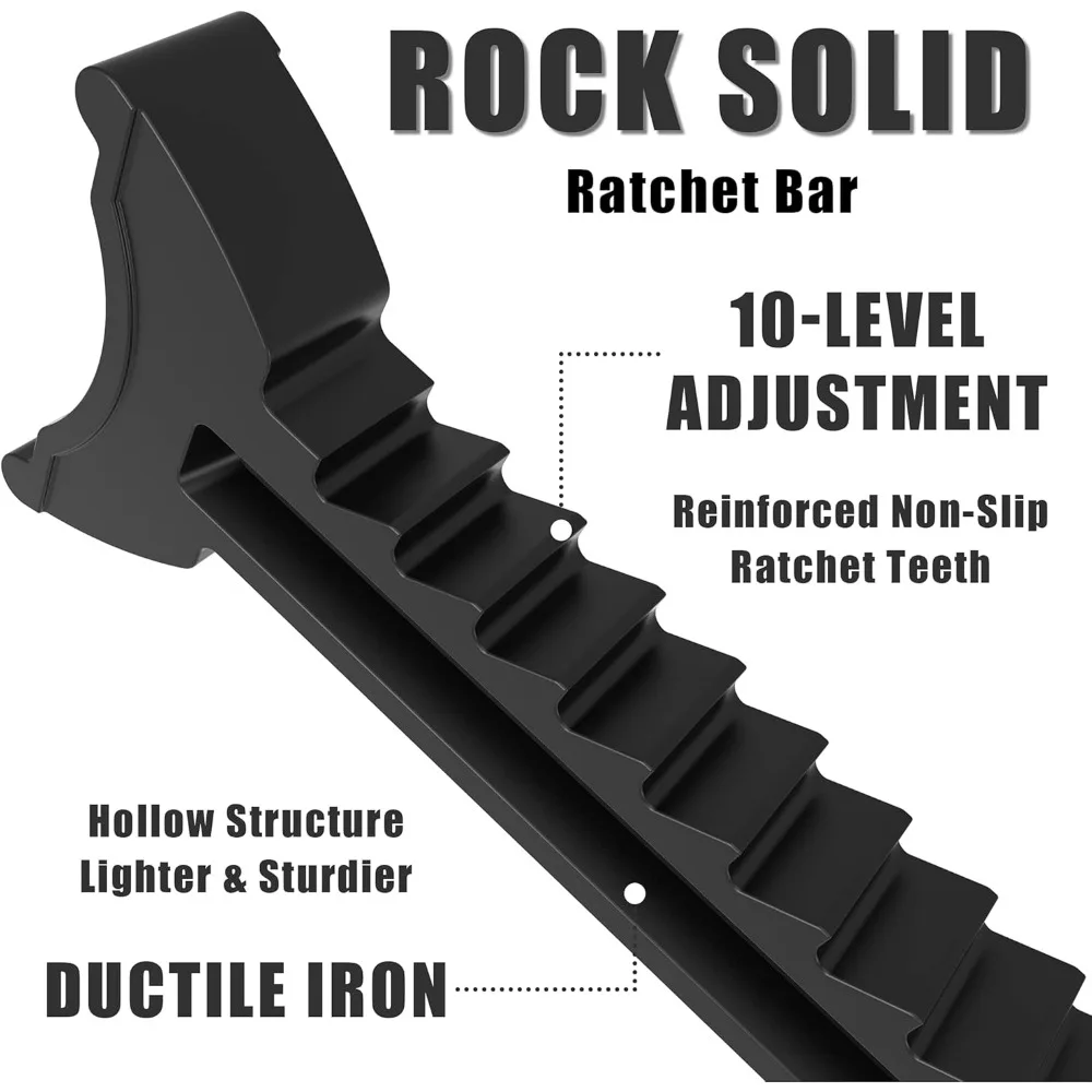Podpórki stalowe 3-tonowe, udźwig 6000 funtów, czarna para do podtrzymywania pojazdów