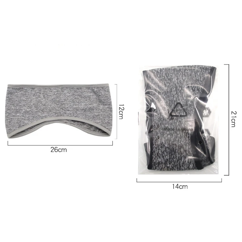 Zimowe opaski na głowę do włosów Kobieta Mężczyźni Outdoor Fleece Ochrona uszu Opaski do włosów Sport Kolarstwo Ciepła osłona na czoło Akcesoria do włosów — zdjęcie 6