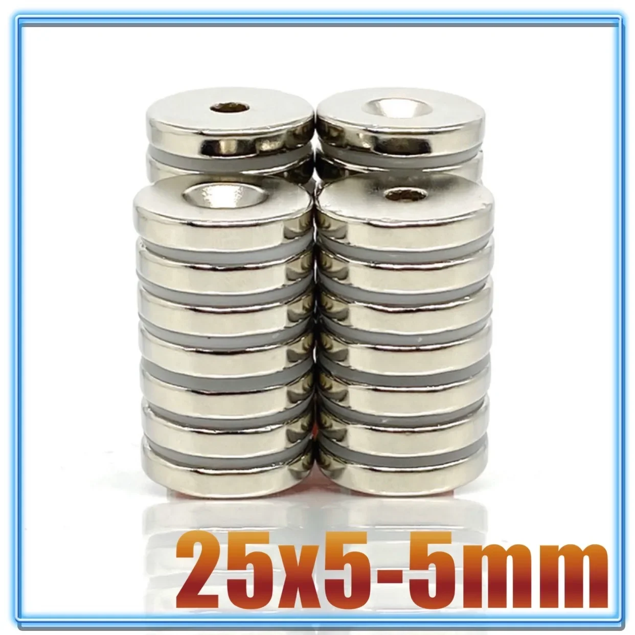 รอบรูปร่าง 25x5-5 มม.แม่เหล็ก 2-100pcs 25*5-5 มม.อุปกรณ์เสริมห้องครัวตู้เย็นสํานักงานโรงรถเครื่องมือตู้เย็นตู้เย็น