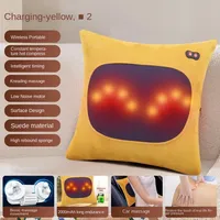 Wireless Portable Massage Pillow Back Waist Cervical Vertebra Whole Body Multifunctional Cushion Detachable and Washable