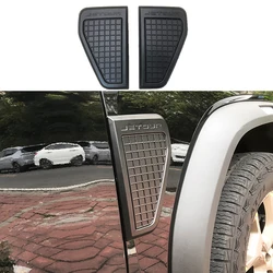 Car Leaf Panel Decorative Sticker Blackened Decoration Cover For Chery Jetour Traveller T2 2023 2024 Side Mark Air Vent Modified