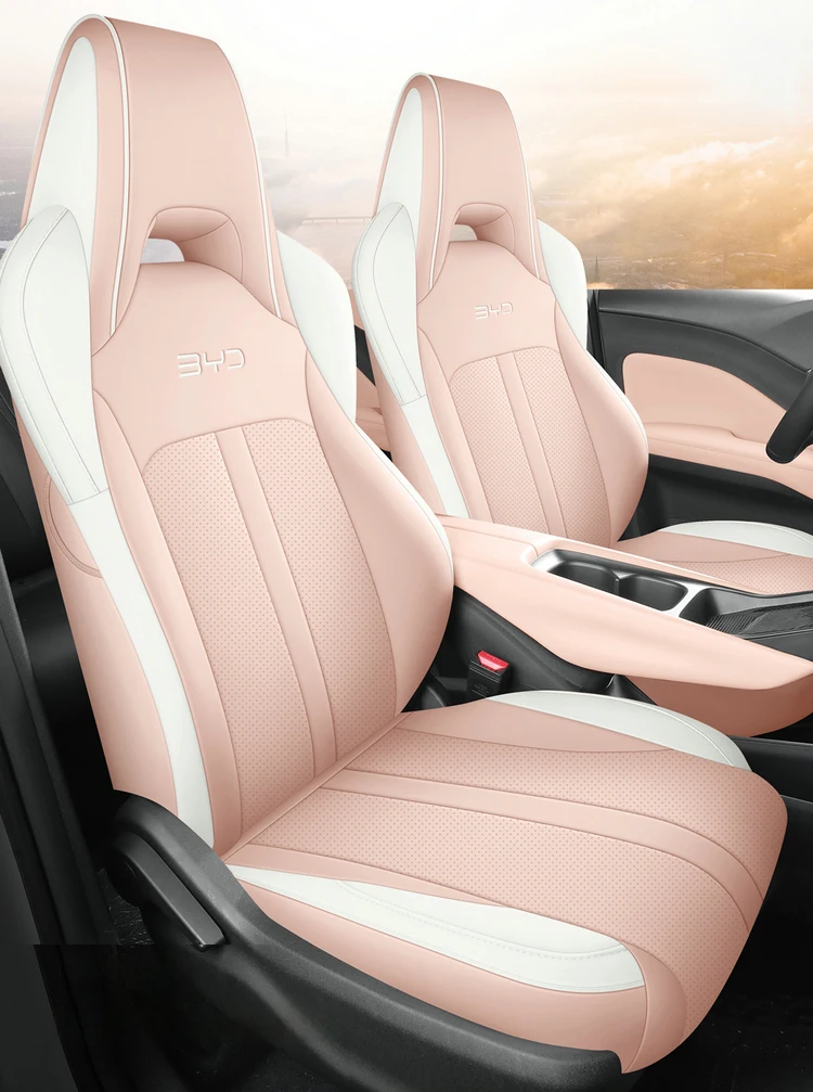 Custom Leather Car Seat Cover Full Set 5 Seats for BYD SEAGULL DOPHIN MINI 2023 Accessories Women