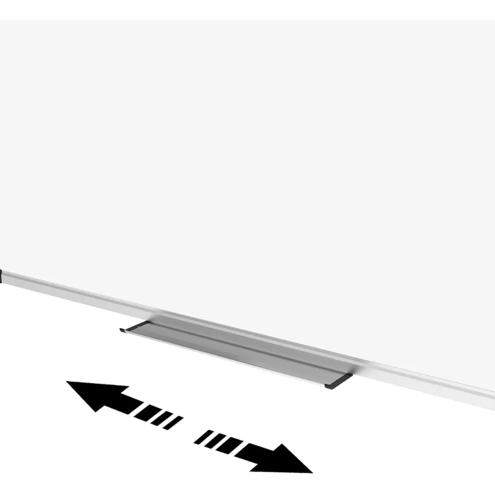 ไวท์บอร์ดแม่เหล็ก กระดานไวท์บอร์ด กระดานลบแบบแห้งพร้อมถาดมาร์กเกอร์แบบถอดได้