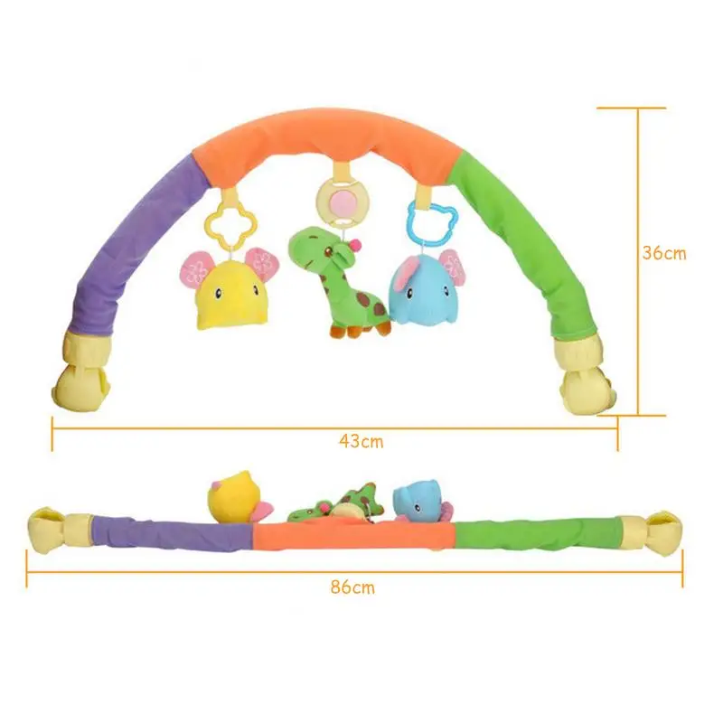 Lovely Baby Cradle Seat Cot Hanging Toys Crib Mobile Stroller Hanging Soft Plush Rattles Ring Bell Educational Baby Toys