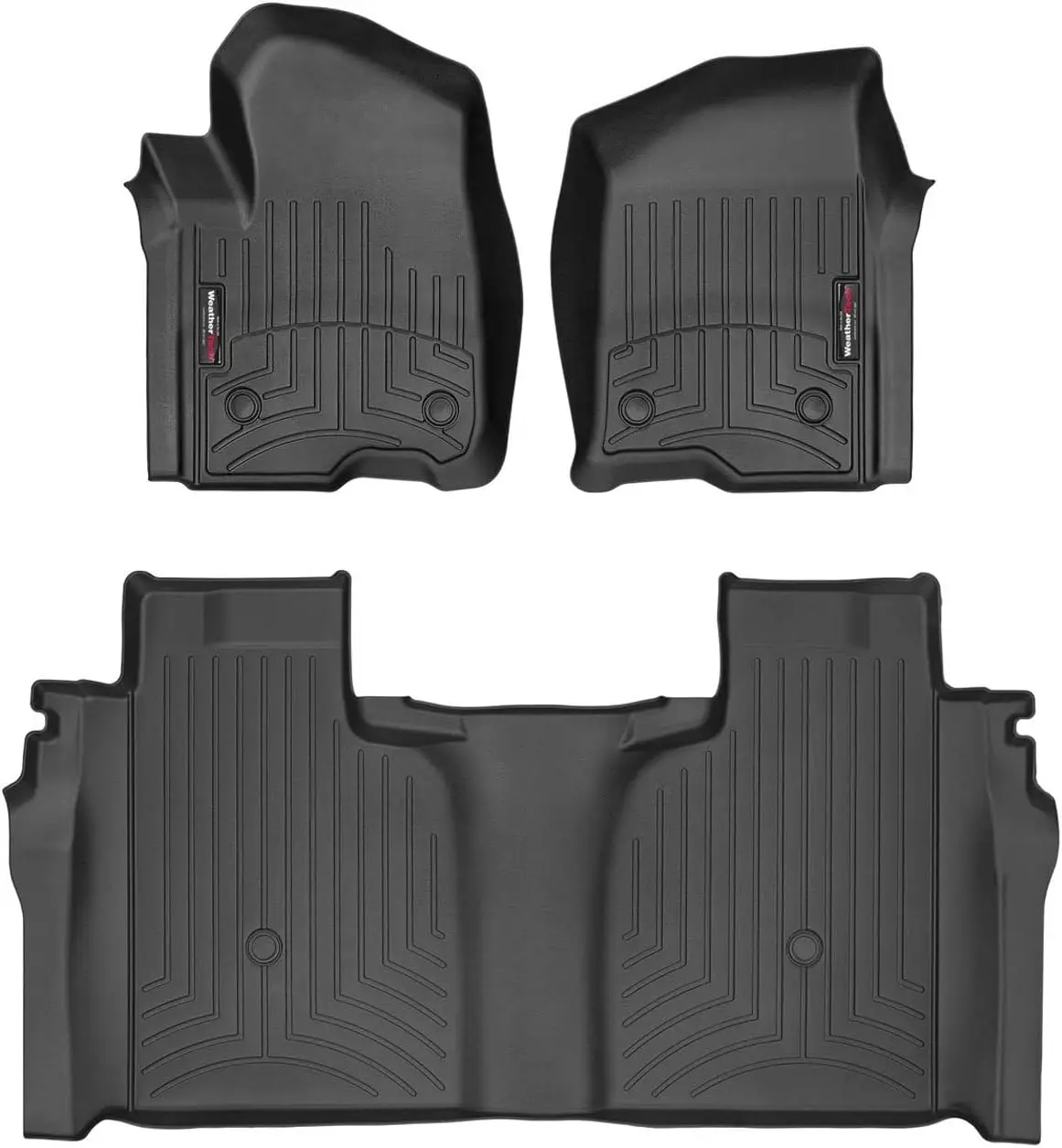 

Custom Fit All-Weather Floor Liners for Chevrolet Trucks, TPE Material, Black, 1st & 2nd Row Protection