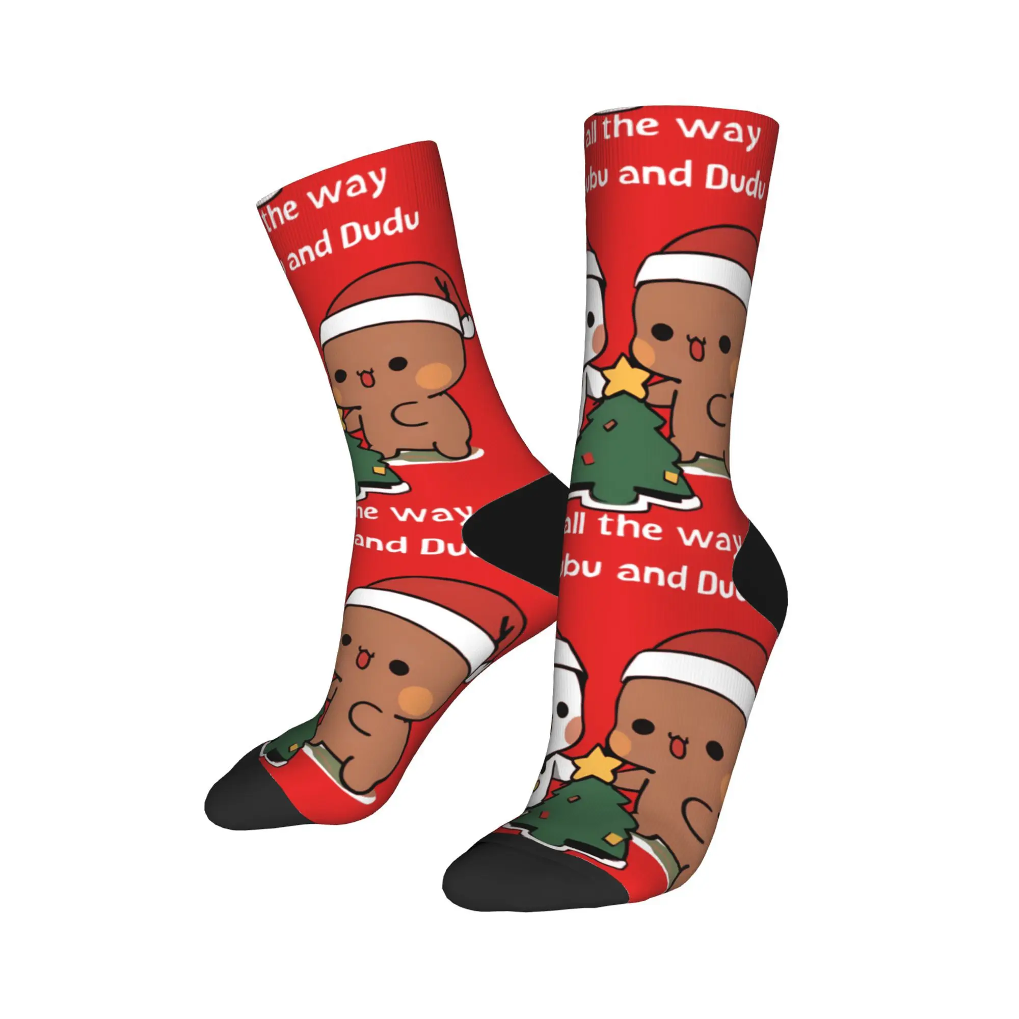 

Dudu Bubu Stockings Christmas Pattern Novelty Socks Autumn Anti Bacterial Socks Adults Men Outdoor Comfortable Socks