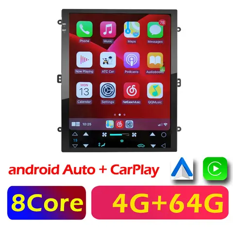 9.7 인치 안드로이드 12 범용 자동차 라디오 Carplay 안드로이드 자동 오디오 멀티미디어 비디오 플레이어 자동 스테레오 GPS 플레이어 화면