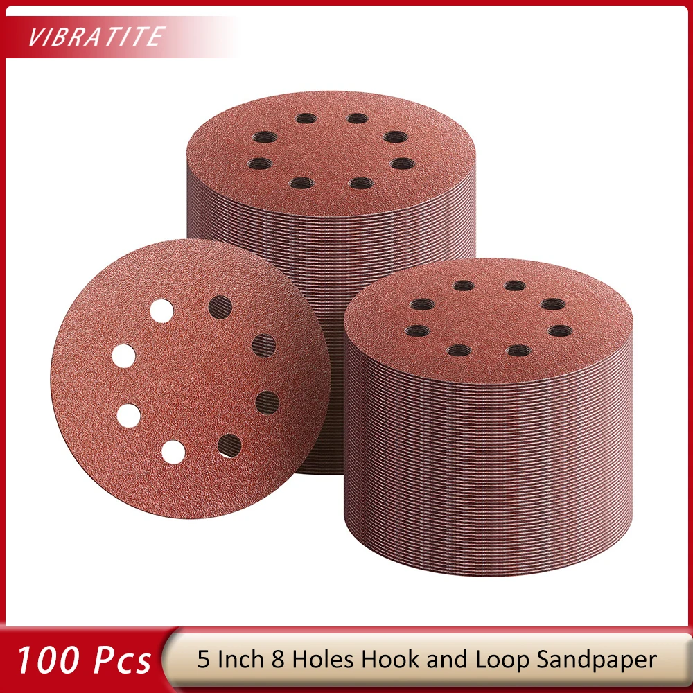 

Шлифовальные диски с 8 отверстиями, 5 дюймов, 100 упаковок