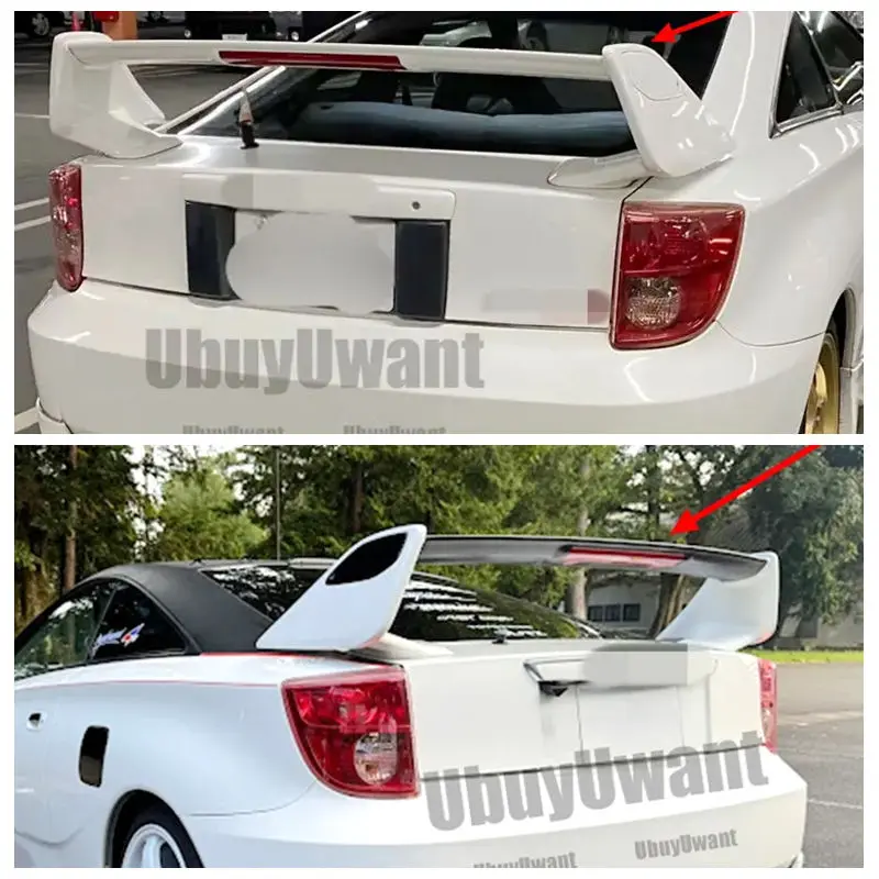 

Для TOYOTA CELICA задний багажник-спийлер 2000-2005 со светодиодными фонарями, высококачественный ABS-пластик, автомобильный спойлер, багажник, багажник, крыло, спойлер