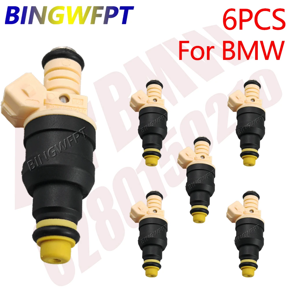 BINGWFPT 6PCS Fuel Injector Nozzle For BMW K75 K75T For Ford 2.3 3.0 0280150210 0280150716 0280150211 0280150941 0280150522