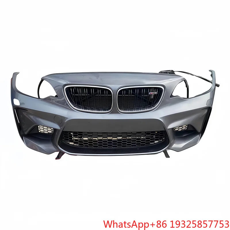 Original -M2 F87 Front Bumper Assembly 2017-2019 with 1 Year Warranty Screw-On Attachment for Automobile Replacement