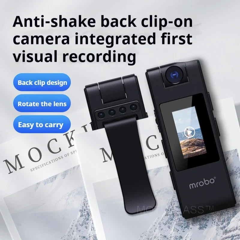 Compact 4K Mini Body Camera with Infrared Night Vision for Outdoor Activities