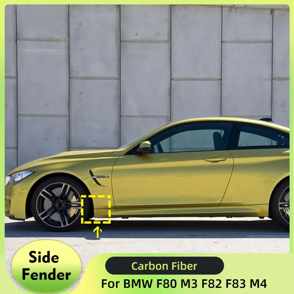 

Настоящее углеродное волокно, боковые крылья автомобиля, расширители, брызговики для BMW F80 M3 F82 F83 M4 2014-2019, передние брызговики, крыло