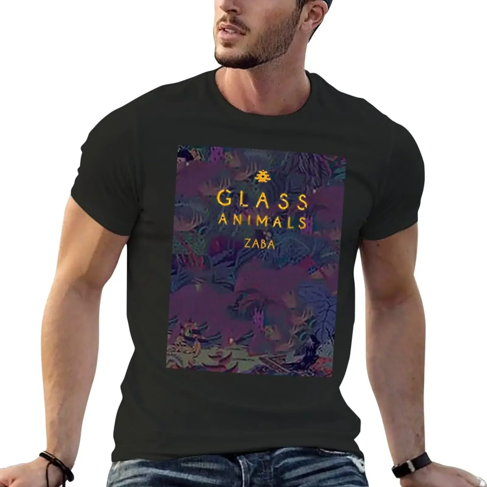 

Glass Animals Band Zaba Album T-Shirt tees animal prinfor boys heavy weight t shirts for men