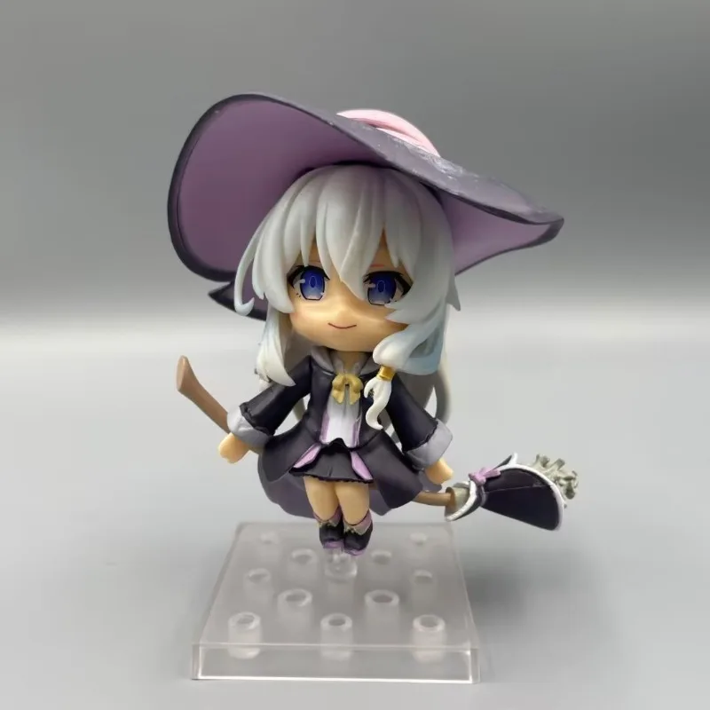 5Types/set Wandering Witch: The Journey of Elaina Q version Elaina Flying Witch Broom Gray Witch Elaina boxed figure For gifts