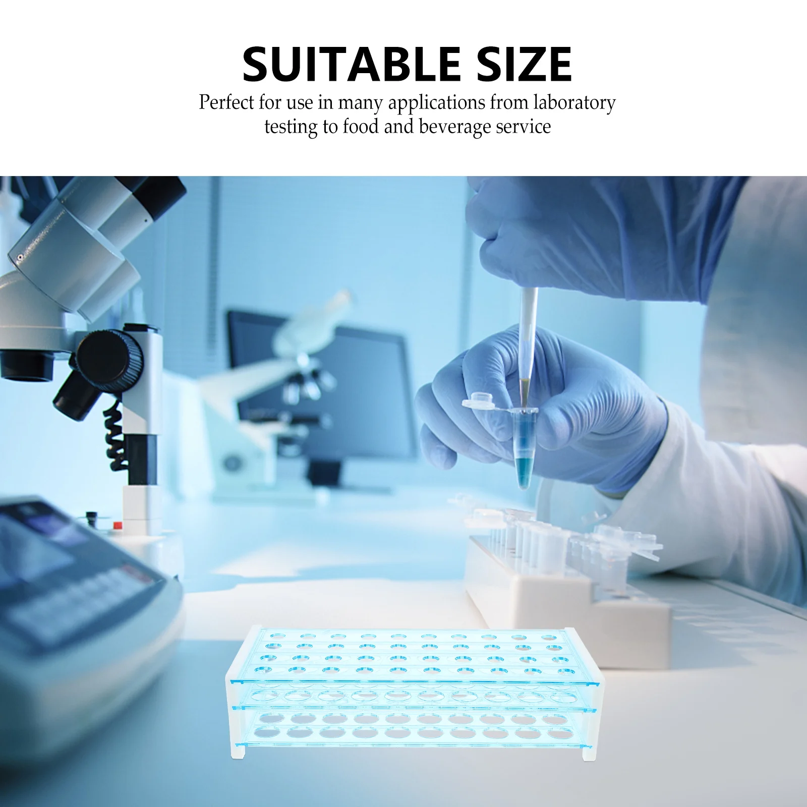 

Test Tube Rack Plastic Holder Detachable Stand Tubes Racks Microcentrifuge Fixed Holders Drying