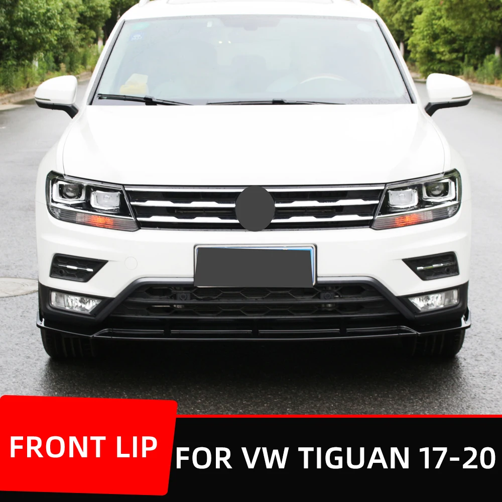 

For VW Tigua 2017 18 19 20 Car Front Bumper Splitter Lip Chin Spoiler Body Kit Diffuser Protector Exterior Accessories Part