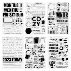 2023 New English Clear  Stamp / Seal For DIY Scrapbooking / Album Decorative Clear Stamp Sheets A7231