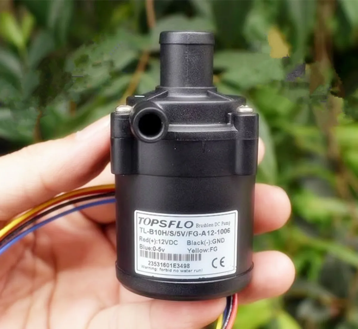 TOPSFLO TL-B10H/S/5V/FG-A12-1006 12V 10L/MIN Water Circulator  Brushless Pump Brushless submersible pump IP68 waterproof