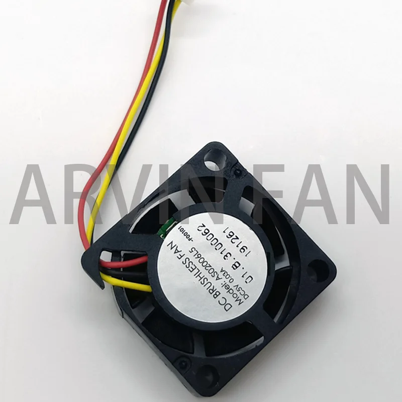 2pcs AS02006L5 2006 DC5V 0.03A 3-Pin Micro Fan 20*20 * 6mm Cooling Fan 2cm Ultra-Thin Mini Fan