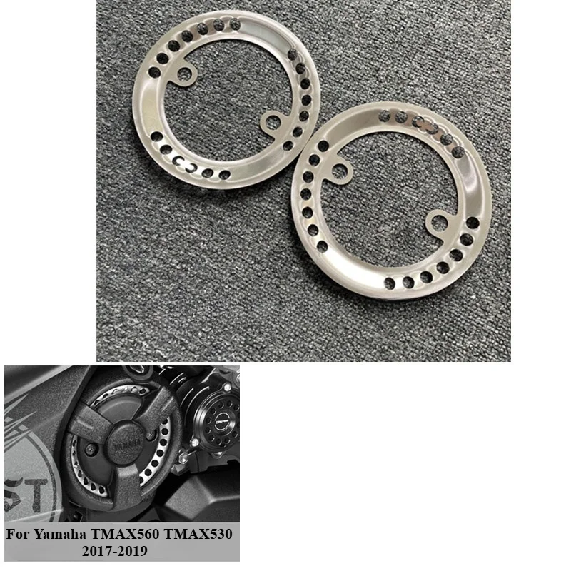 

For Yamaha TMAX560 TMAX530 2017-2019 Modified Crankcase Trim Rings, Motorcycle Accessories