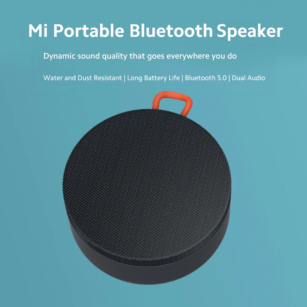 Versão global Xiaomi Mi Alto-falante Bluetooth portátil ao ar livre Bluetooth 5.0 IP67 à prova d'água 2000mAh Bateria