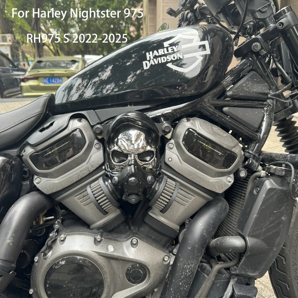 

Комплект воздухозаборника High-Flow Skull для мотоциклов Harley RH975 S 2022-2025 Nightster 975, аксессуары для мотоциклов