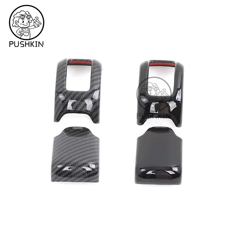 Serat karbon mobil gear shift knob post tuas penutup trim untuk HAVAL H9 2024 2025 baru H9 aksesoris interior styling aksesoris
