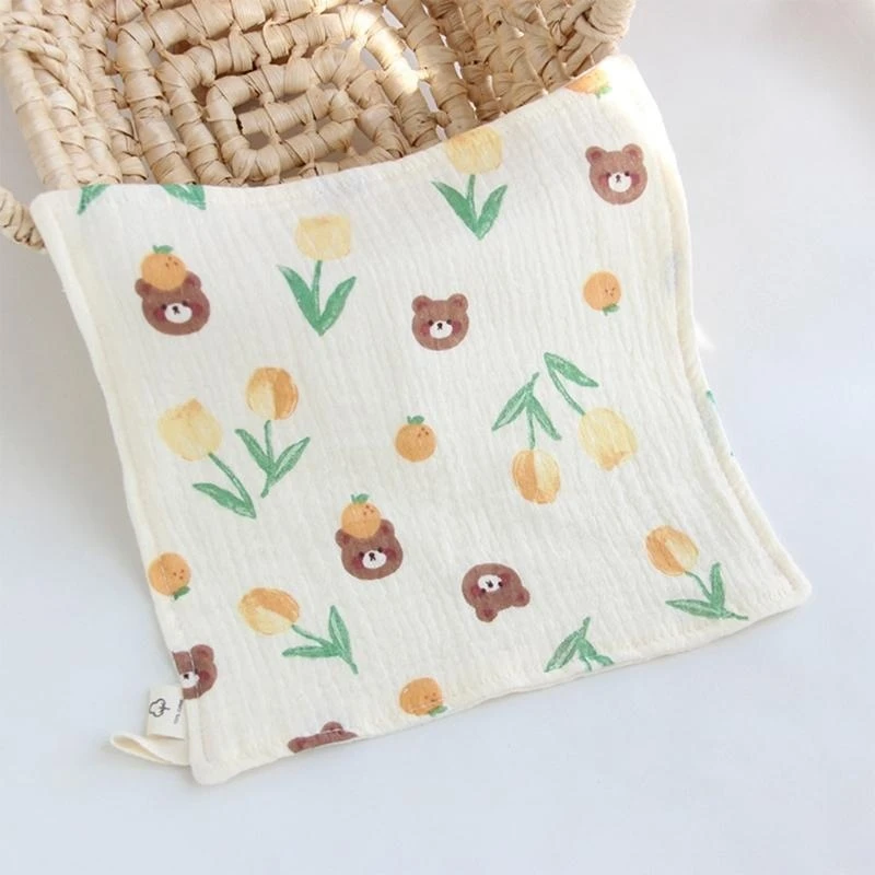 منشفة قطن الطفل الشاش منشفة الوجه للبشرة الحساسة 4-طبقة ماصة الشاش غسل اليد منشفة الوليد ملابس تجشؤ