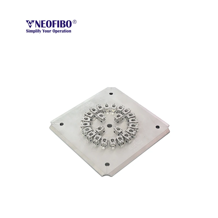 Fiber Polishing Plate SMA905 Connector Insert Ferrule Polish Plate Holder Jig Fiber Optic Foursquare Pressure Polishing Fixture