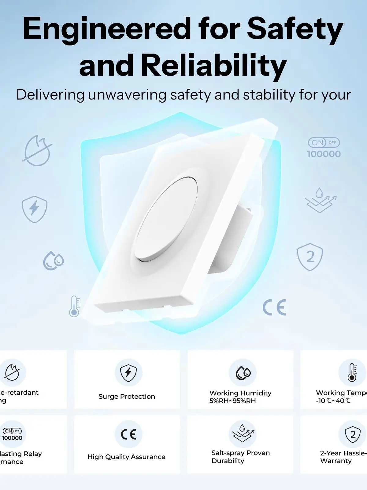 SONOFF Orb-ZBW1 Zigbee Inteligentny Włącznik Ścienny 1-Kanałowy ZBMINIR2-E Kompaktowa Konstrukcja Do Montażu W Ścianie Współpracuje z Alexa SmartThings Wymaga Hubu Zigbee — zdjęcie produktu 7