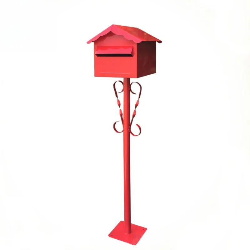 Galvanized steel column installation mailbox
