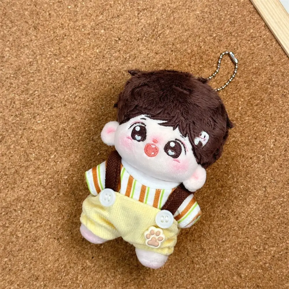 

Хлопковые комбинезоны для кукол размера 10 см, мягкая хлопковая миниатюрная одежда, наряд для куклы, мультяшный дизайн, материал, мини-одежда для кукол