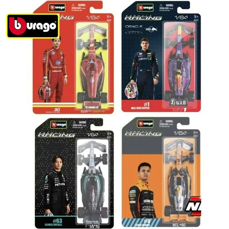 Bburago 1:64 2025 F1 SF-25 RB21 MCL39 W16E الأسترالية / البحرين GP دييكاست نموذج سيارة