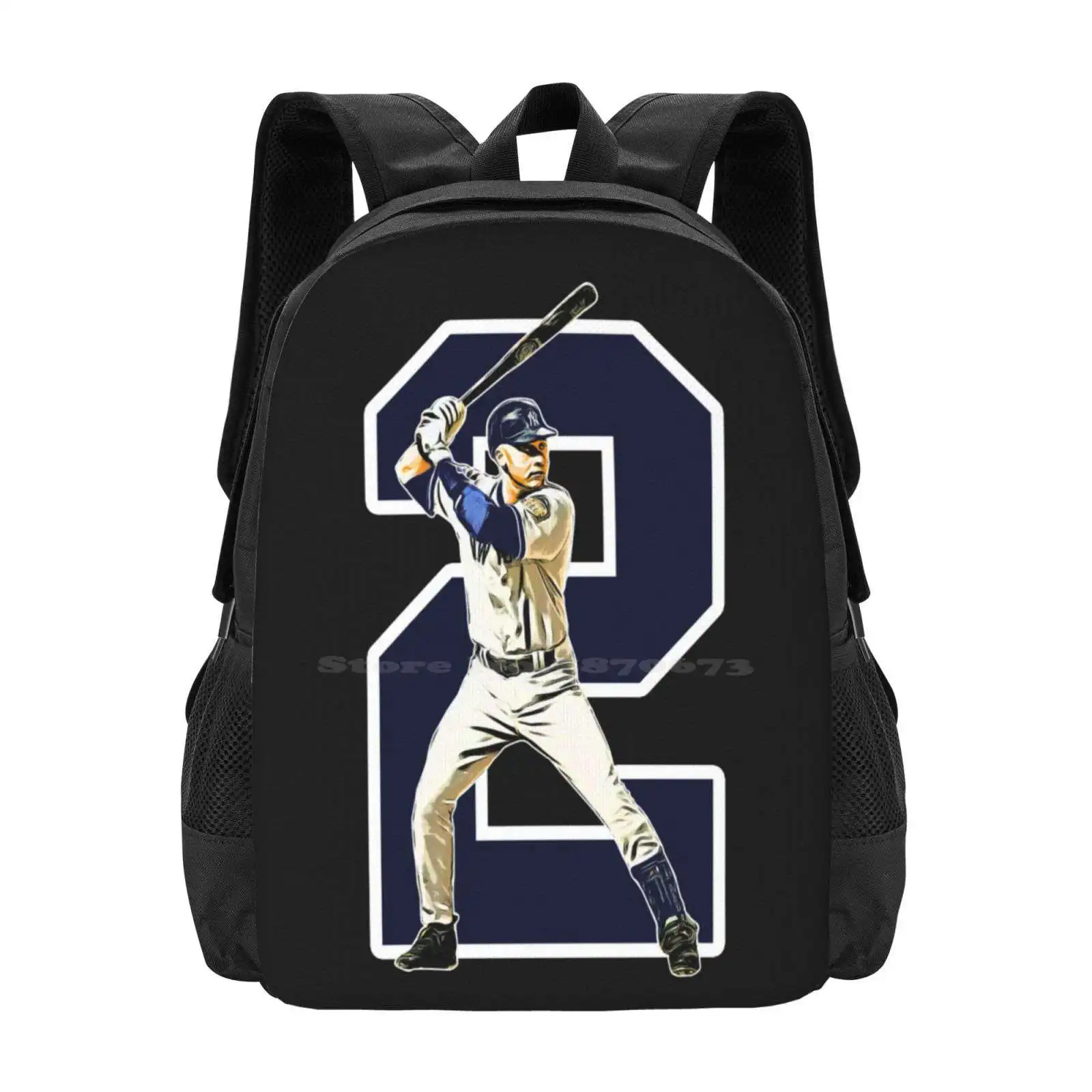 Yan Keess Hot Sale Backpack Fashion Bags Derek Jeter Ny 2 Bronx Bombers Savages