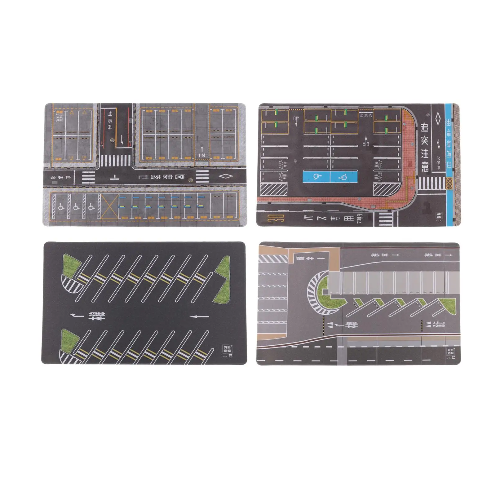 1/64 estacionamento modelo antiderrapante carro diecast garagem para modelo de carro fundido