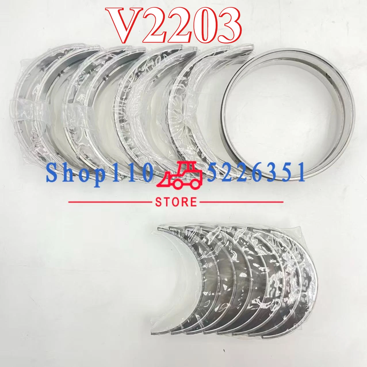 

Main Bearing & Rod Bearing V2203 60MM For Kubota Bobcat S175 S130 Engine Parts