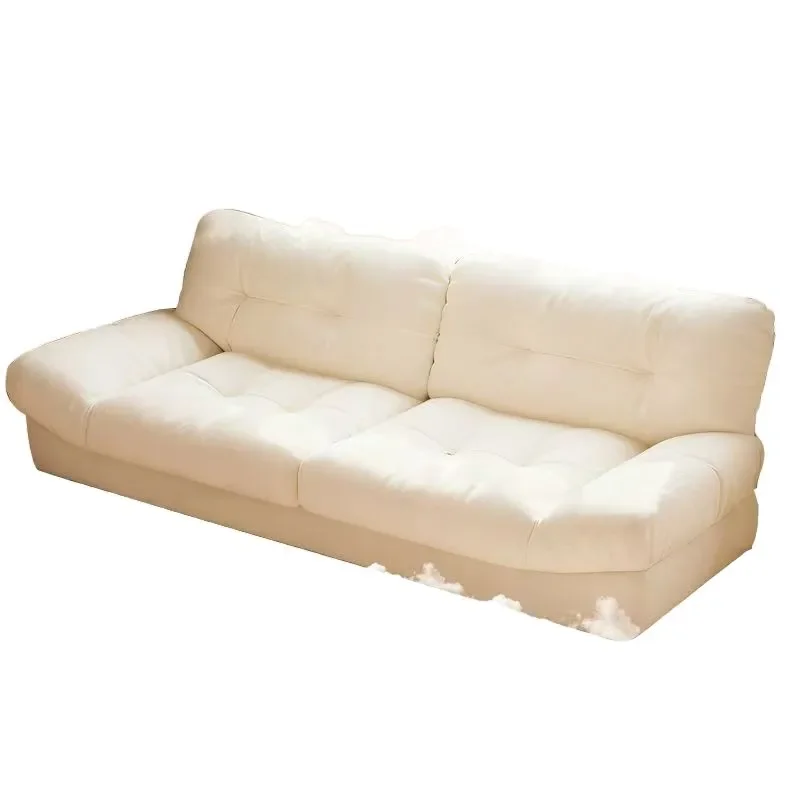 Modern Fabric Elephant Ear Sofa Bed Compact Loveseat for Small Apartment Living Room Office Home Furniture