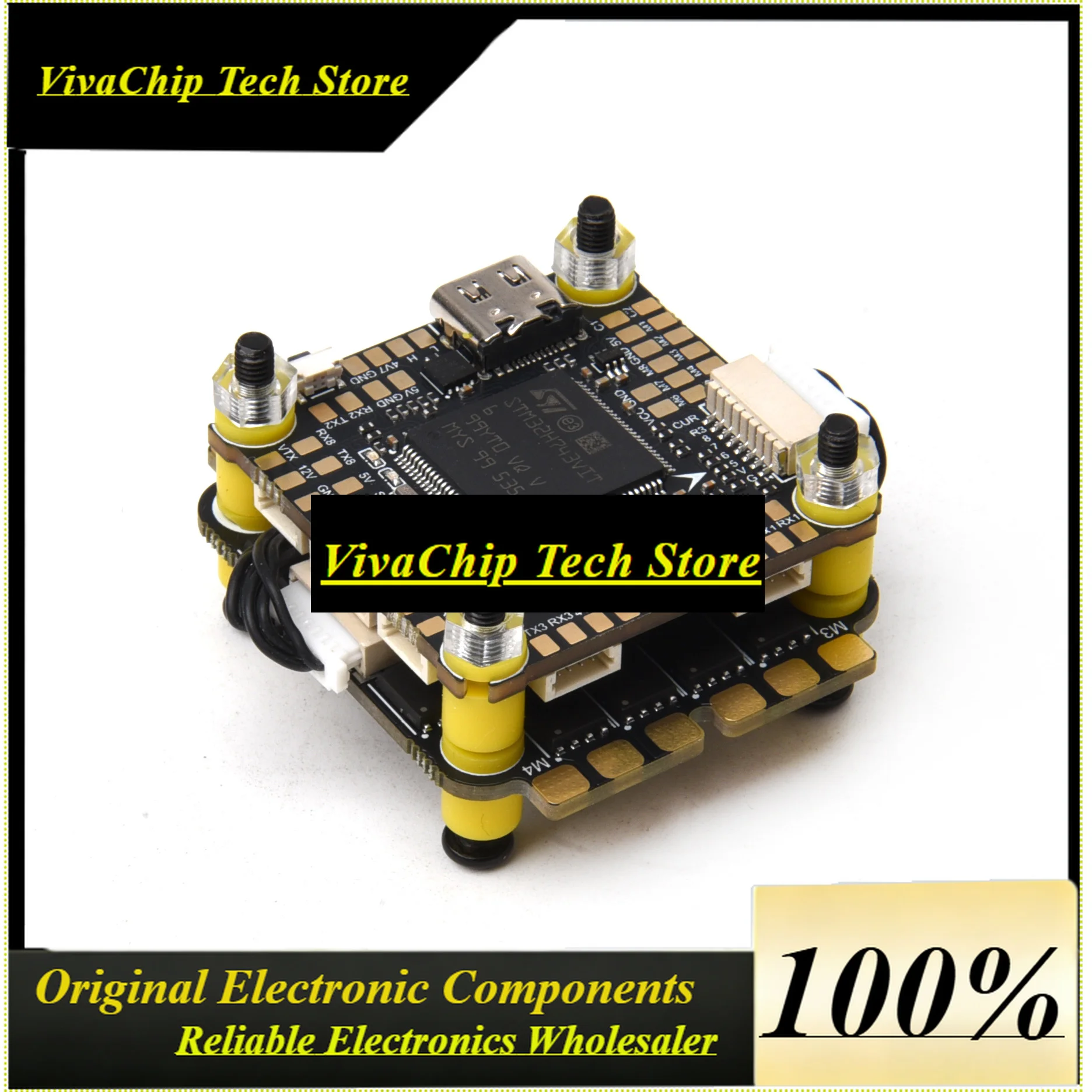 VIVaSH743 H7 FC Flight Controller With Built-in OSD MicroSD 65A BLheli-32 4IN1 ESC For Mark4 V2 APEX 10inch FPV RC Multicopter